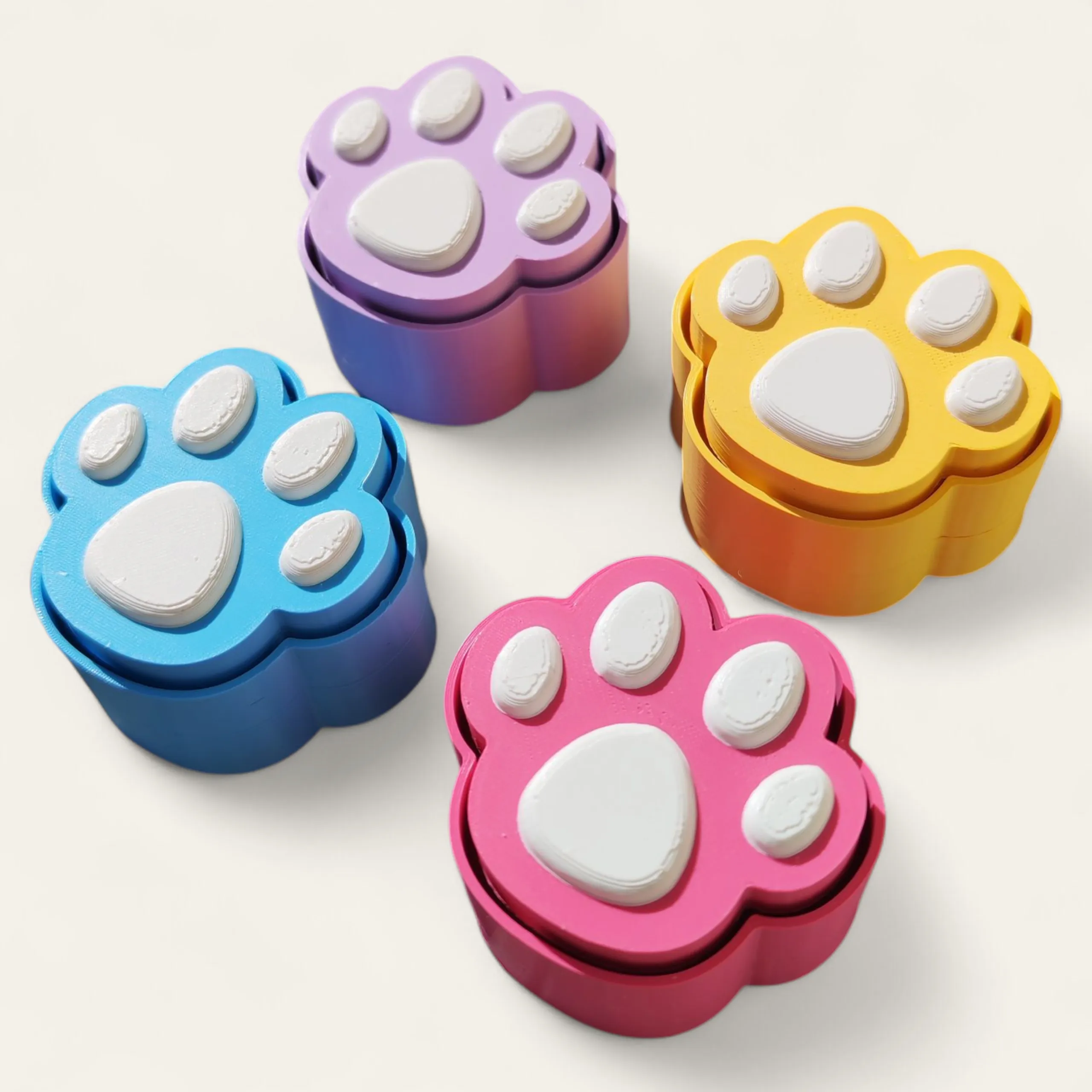 Paw Print Clicker (Red/Black)